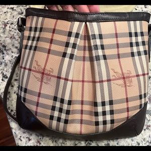 Authentic Burberry Crossbody Haymarket
